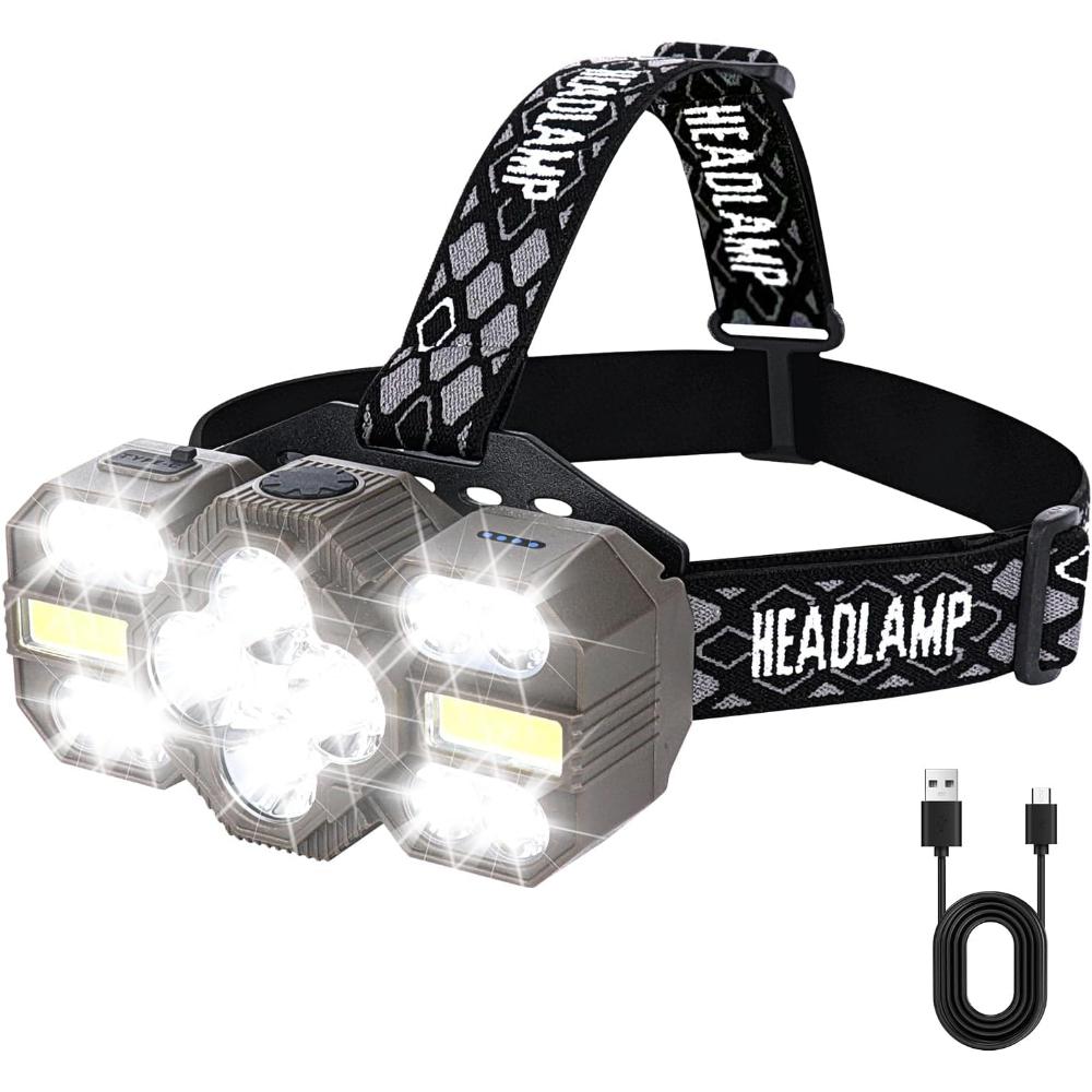 [Amazon] Prime Members Zekory 14LED 22,000Lumen USBC Rechargeable Headlamp w/ Red Light 8